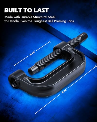 Image of Orion Motor Tech Ball Joint Press Kit, Heavy Duty Ball Joint Removal Tool with 4wd Adapters, Ball Joint Tool for Most 2WD and 4WD Cars and Light Trucks