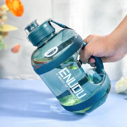Image of AQUAFIT Sports Water Bottle With Portable Handel With BPA Free Material For Gym,Yoga And Sports Activity Color- (Casal Blue, 2.2 Liter)