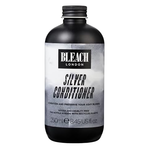 BLEACH LONDON Silver Conditioner - Ashy Blonde Rinse, Color Toning and Preserving, Vegan, Cruelty Free, Daily Hair Nourishment, Color Depositing Formula, 8.45 fl oz Cover