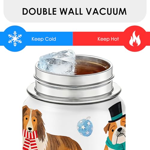 Dog Gifts For Women - Birthday Christmas Gift For Dog Lovers - Cute Dogs 18oz Tumbler With Handle for Dogs Mom, Keeps Drinks Cold & Hot Double Wall Vacuum Insulated Water Bottle by WWHSAI - Used condition - Image 7