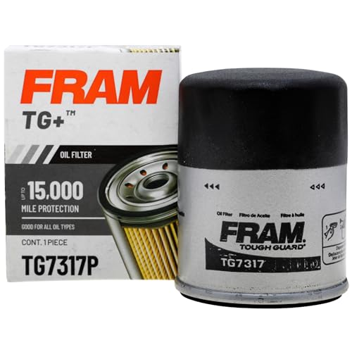 FRAM Tough Guard TG7317 15K Mile Change Automotive Replacement Interval Spin-On Engine Oil Filter for Select Vehicle Model Years, Superior Vehicle Engine Protection Oil Filter
