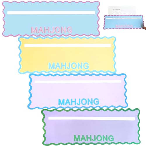 4 Cartas guía Mahjong para localizar líneas coloridas miniatura 1
