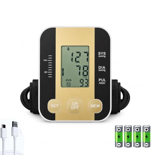 D MEDICARE® Digital Blood Pressure Monitor Machine for Upper Arm | Automatic BP Apparatus (Sphygmomanometer) with Large Display, Pulse Rate, Dual User Memory Storage | Perfect for Elderly & Home Use