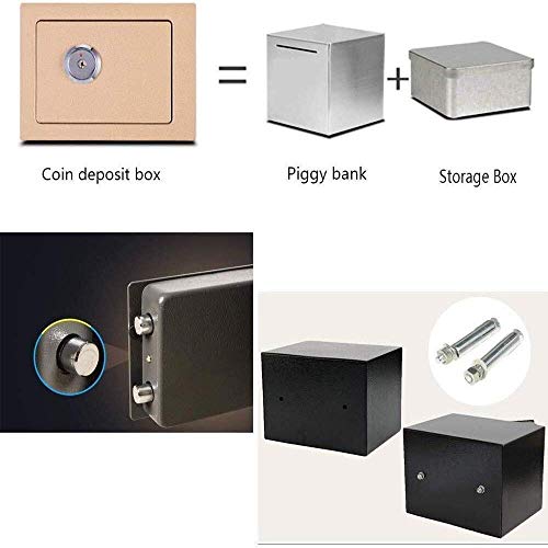 Coffre-fort à clé RLKHXBS grand format blanc de 25x35x35cm pour documents A4 et bureau - 7