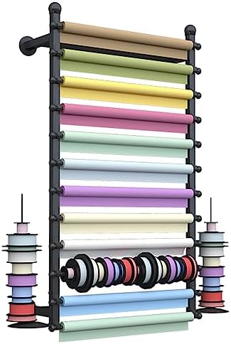 Wall-Mounted Retail Display Rack for Ties, Scarves, Belts, and Towels - Metal Shelving with Hanging Bar for nized STO and Easy Access
