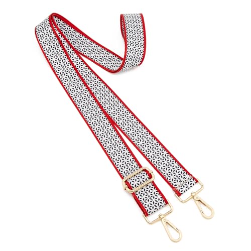Image of ZOOEASS Wide Shoulder Strap Adjustable Replacement Belt Guitar Style Crossbody Bag Handbag Strap Multicolor Canvas Straps(Wide:1.5in)(Color40)