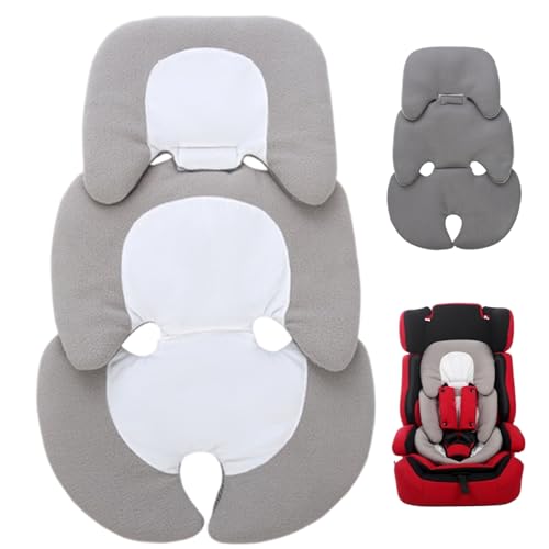 Ferricult Inserto per seggiolino auto neonato, fodera per passeggino in rete traspirante retrattile, inserto per passeggino pieghevole reversibile per supporto testa e corpo, decorazioni natalizie