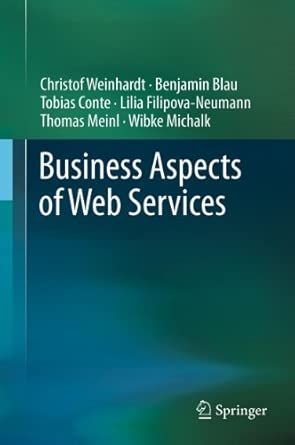 Business Aspects of Web Services 2011th Edition book cover