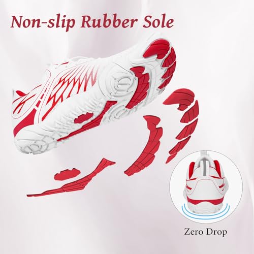 Hike Barefoot Shoes, Pro Barefoot Shoes Women Men Footwear, Athletic Hiking Minimalist Water Shoe Breathable Quick Dry Zero Drop Trail Running Shoe with Non-Slip Sole & Wide Toe Box4