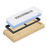 Monster & Master Knife Sharpening Stone 1000/4000 Grit – Sharpener and Polishing Tool for Kitchen,...