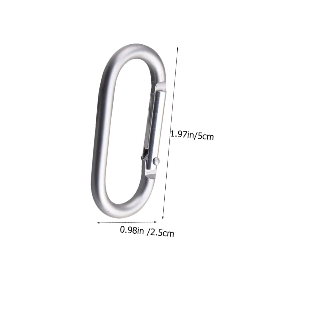 Kisangel Hebillas De Aluminio Multifuncionales para Mochilas Clips Portátiles para Botellas Y Accesorios De Senderismo Camping Y Actividades