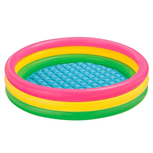 [Apply coupon] Looko 3KB Kid's Inflatable Baby Bath Tub Pool, 2ft, 3-4 Years (Multicolour)