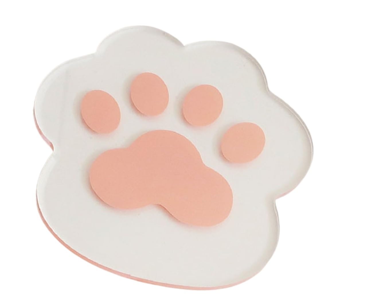 Coaster 2pcs Transparent Coasters Heat Insulation Waterproof Table Decoration(COLOR5)