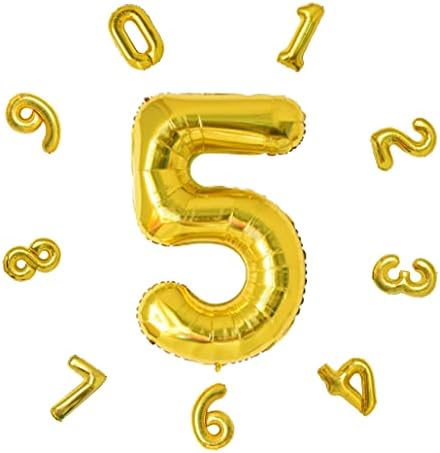 40" Number Balloons,Colorful Helium Number Birthday Balloons,Self Inflating Number Balloons,Foil Balloon for Birthday Party,New Year Decoration,Anniversary Decoration,Company Celebration (Blue #1)