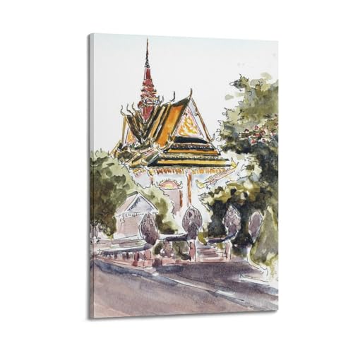 Poster pavillon thaïlandais pour illuminer une pièce sombre avec élégance