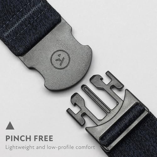 Arcade The Original Unisex Adventure Belt, Heavy Duty Elastic Webbing, Non-Metal Travel Friendly Buckle, Foundation Heather Navy - Thumbnail 2