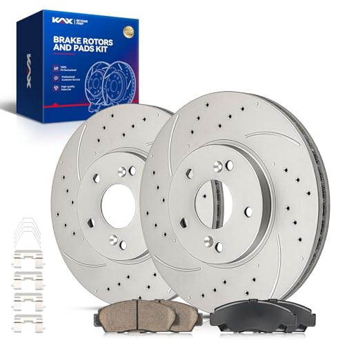 Image of KAX Front Brake Kit Fits Honda Accord 2003-2011, Acura TL 1999-2008