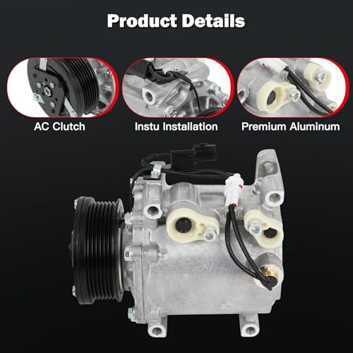 Image of Air Conditioning Compressor for Mitsubishi Eclipse Galant 2.4L 3.8L 06-2012