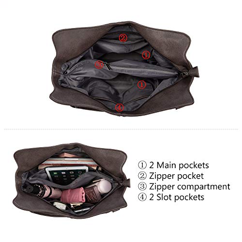 Tote Bag for Women PU Leather Shoulder Bags Fashion Hobo Bags Large Purse and Handbags with Adjustable Shoulder Strap4