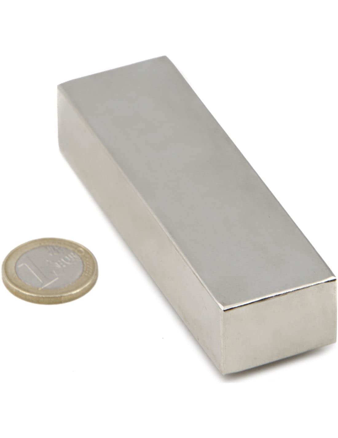 Super Imán Potente N40 - Imán de neodimio formato bloque, medidas 10x3x2cm