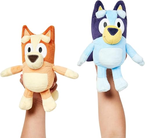 bluey bingo plush toys bundle  exclusive 2-pack soft toys deluxe fabric embroidered detail plush characters for show time or story time