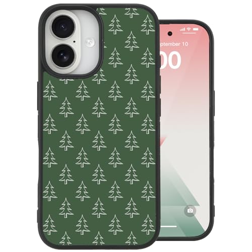 Coque iPhone 16 Plus cadeau de Noël motif sapins pour surprendre vos proches