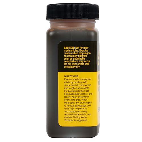 Fiebing Suede & Rought Out Dye 4 oz Color - (Dark Brown) by Fiebing