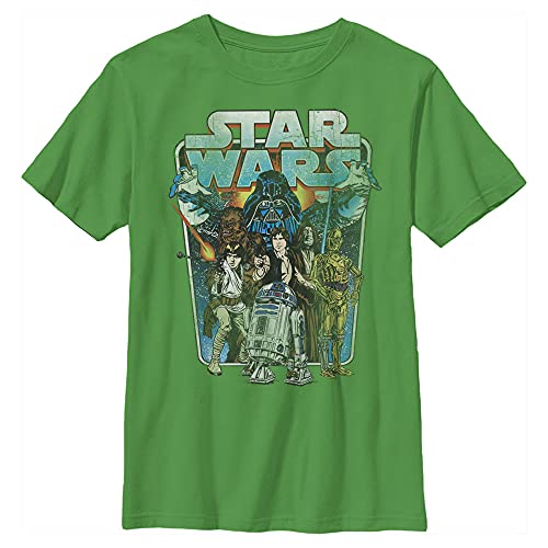 STAR WARS Classic Battle Boy's Premium Solid Crew Tee