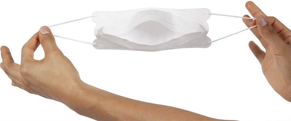 Air Queen Nano Filter Face Mask Individually Packaged (100-Pack + Homewell Wipes)