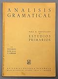  Análisis gramatical para el certificado de Estudios Primarios