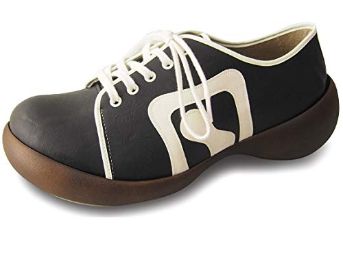 ［リゲッタ カヌー］ シューズ スニーカー ひも ロゴ PUレザー 日本製 LVW176 CJFS6901 メンズ ブラック×ホワイトロゴ6901 S