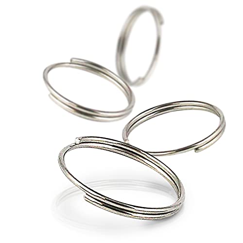 PROTECH 50 Stück Schlüsselring Schlüsselanhänger Ring Außendurchmesser 22mm Edelsthal A4 Cover