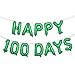 Alphabet Letters Foil Balloons Set Happy 100 Days Banner Baby Shower Birthday Party Decoration Supplie (100 DAYS Green)