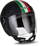 ECE zertifizierte Straßenzulassung: Der Helm erfüllt aufgrund seiner hochwertigen Verarbeitung sämtliche Regelungen der UNECE und trägt das ECE Siegel, damit ist er für den gesamten europäischen Straßenverkehr zugelassen.