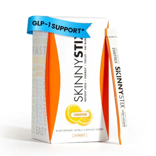 SkinnyStix Tangerine GLP-1 Support Powder Energy...