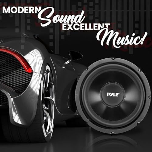 KIT Set FÜR Pyle PLMW83 1 Subwoofer 20 cm 200 mm 8 Durchmesser, 100 Watt rms 200 Watt max, Einzelschwingspule, Impedanz 4 Ohm, 91 db, Gummiaufhängung, für Kofferraum, 1 Stück