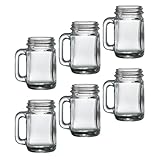 Beavorty Mini Vasos Creativos para Bar, Copas de Licor de Vidrio de 40 Ml, Set de 6 Vasos Pequeños para Vino, Cerveza y Cócteles, Diseño Asa con Forma de Ave, Ideales para Fiestas y Hogar