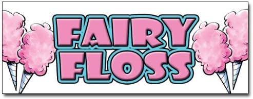 24" Fairy Floss Decal Sticker Cotton Candy Spun Sugar