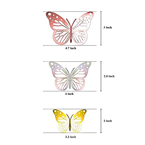 Autocollants muraux 3D papillon pour relooker un mur vide - 4