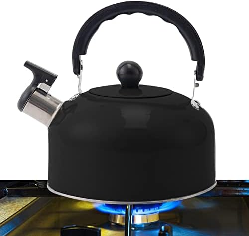 Whistling Kettle 3 L Stainless Steel Whistling Kettle For Gase Stove Traditional Stove-Top Kettle With Whistle Stove Top Kettle Camping Whistling Kettle Teapot Coffee Pot Perfect For Indoor Or Outdoor