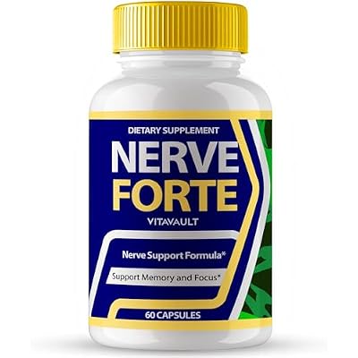 Nerve Forte Brain Supplements for Memory and Focus Capsules, NerveForte Advanced Formula Brain Health Support Pills Maximum Strength Nootropics Nerve Forte All Natural Support Reviews (60 Capsules)