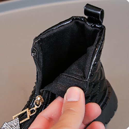 Girls Glitter Boots Ankle Booties with Bow Sparkly Fashion Party Dress Up Shoes Casual Non Slip Outdoor Footwear4