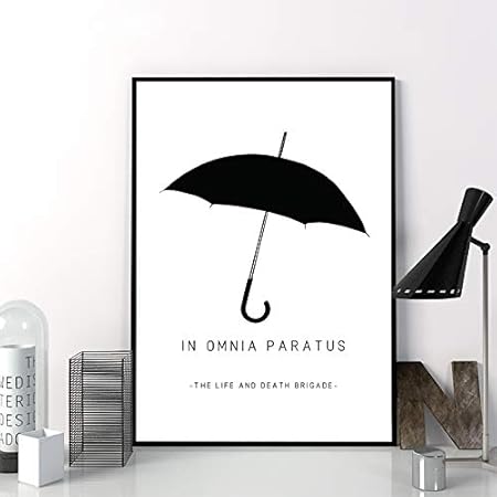 Amazon Com Liwendi Canvas Poster Print Gilmore Girls Tv Show Painting Black White Umbrella Pictures Home Wall Art Decor 50 X70cm Posters Prints