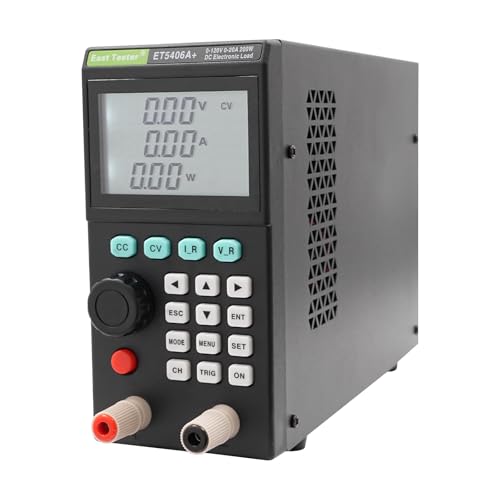 Electronic Load Tester ET5406A+ 200W Programmable DC Load Detector Current Voltage USB Testers for Power Supply, Battery, Charger, and Power Electronics Testing