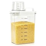 wheat berry storage compatible with granola container, BPA Free Airtight Cereal Container with Pour Spout, Dry Food Storage for Rice, Flour, Oats and Grains, Keeps Pantry Neat and Ingredients Fresh