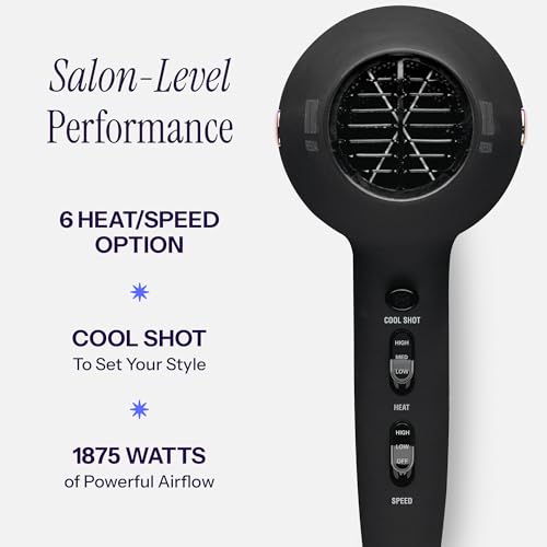 HOT TOOLS Professional Ceramic Rainbow Hair Dryer - Fast Drying Blow Dryer with Quiet Operation and Ion Technology for Long-Lasting and Shinier Hair - 1875 Watts by HOT TOOLS - Image 4