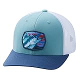 HUK Herren Mesh Trucker Snapback Hat | Blendfreie Fischerhut Mütze, Marlin Bright Porzellanblau, Einheitsgröße