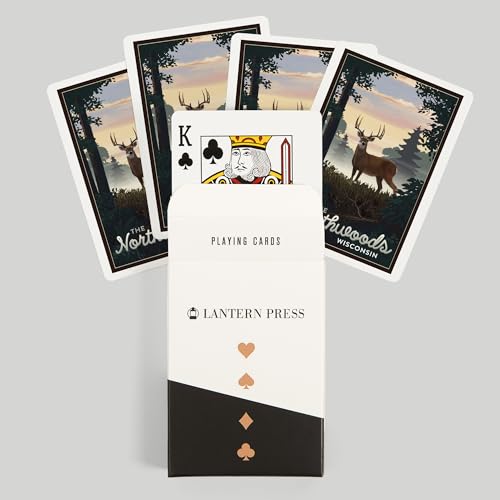 Lantern Press Northwoods Wisconsin 52 Cartas Póker miniatura 6
