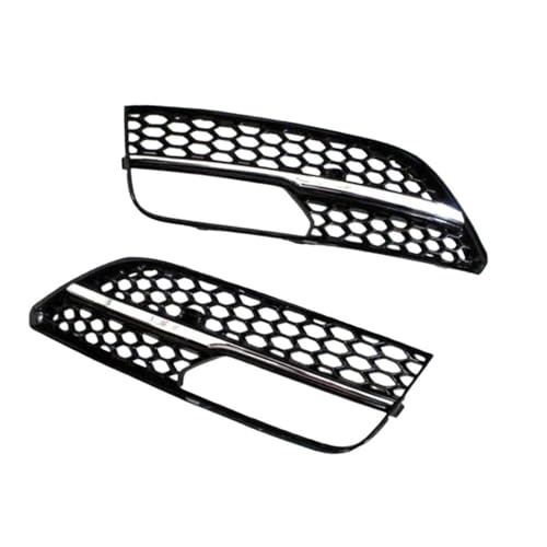 Grille antibrouillard A3 élégance argentée nid d'abeille droit