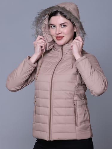Image of RARE TIMES Women's Stylish Solid Full Sleeves Jacket | Winter Wear Quilted Jacket for Travelling | Regulaer Fit Puffer Jacket For Women